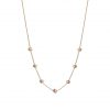 گردنبند یک رج مروارید رزگلد